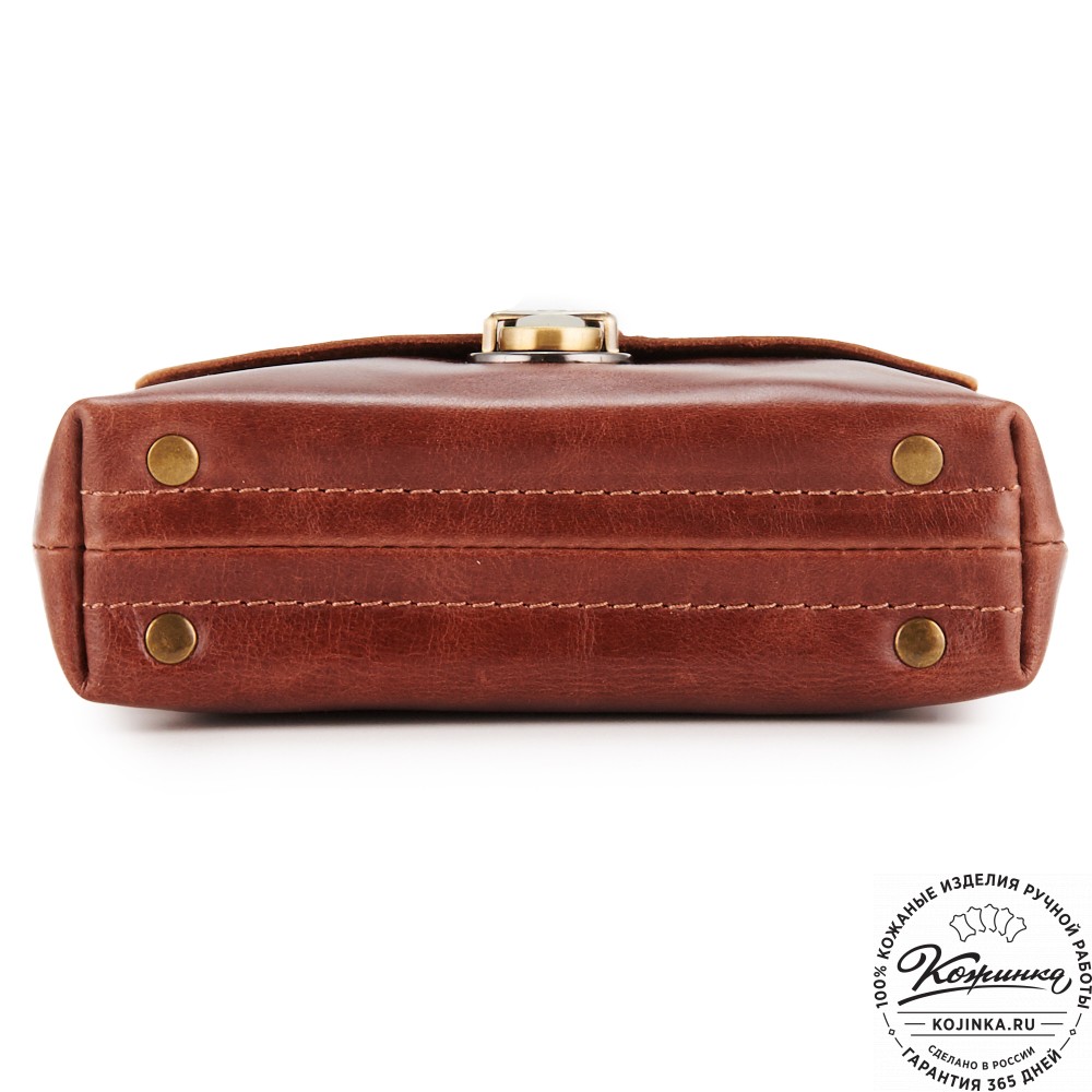  Кожаная сумка "Калифорния Нью" (коньяк)